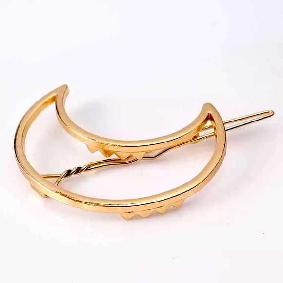 🔵𝟲𝟱%𝗢𝗙𝗙 𝗯𝘂𝗻𝗱𝗹𝗲𝘀 𝟯+🔵 NEW Crescent Moon Minimalist Barrette - Picture 7 of 13
